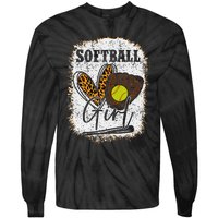 Softball Girl Tie-Dye Long Sleeve Shirt