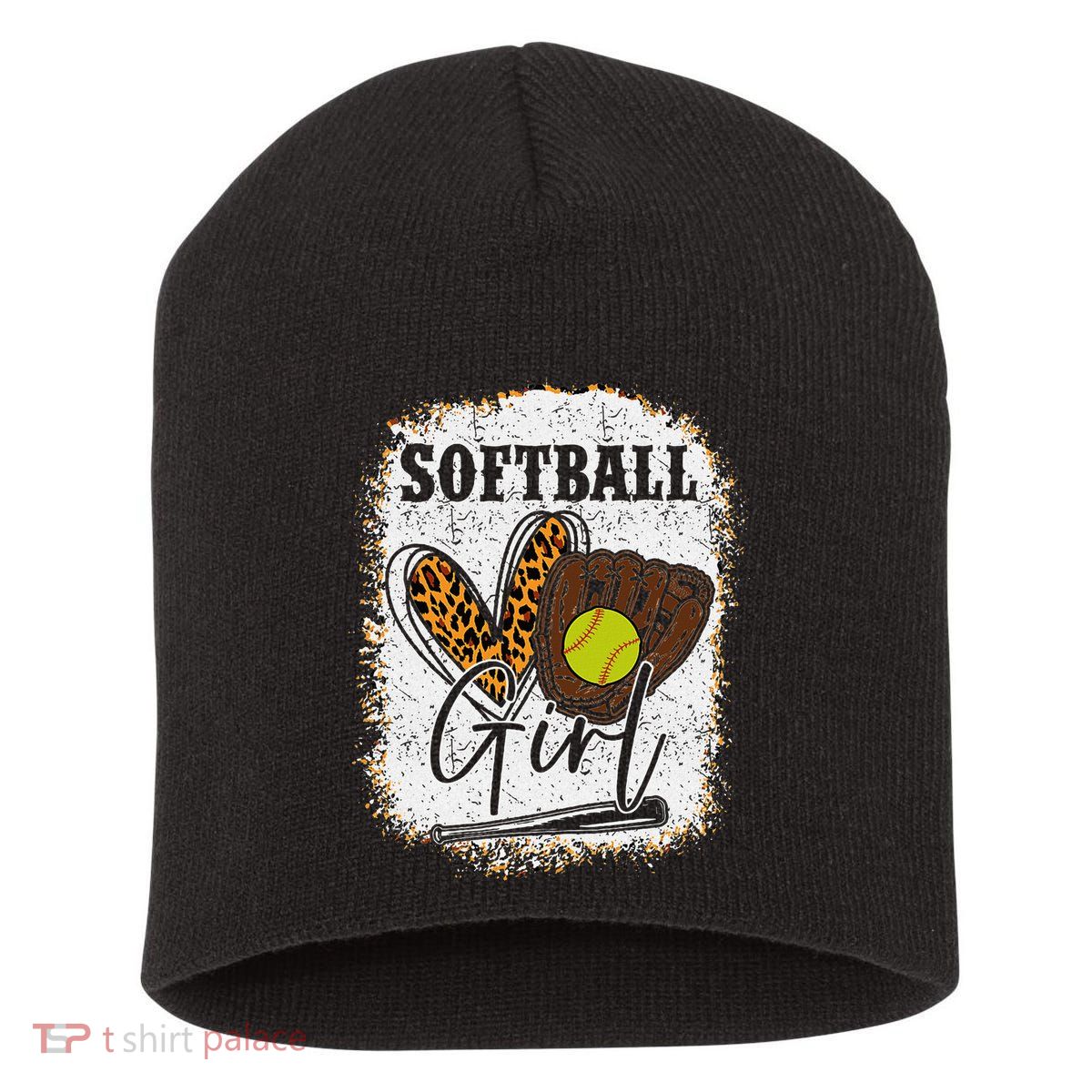 Softball Girl Short Acrylic Beanie
