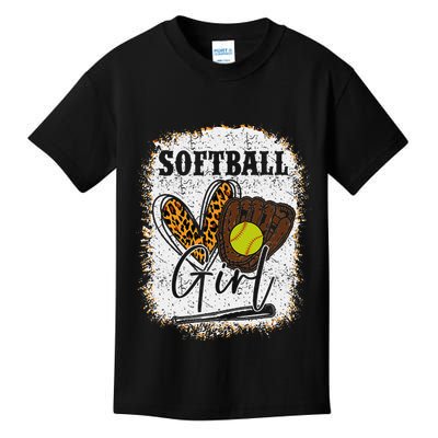 Softball Girl Kids T-Shirt