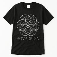 Sacred Geometry Sovereign Seed Flower Of Life Tall T-Shirt