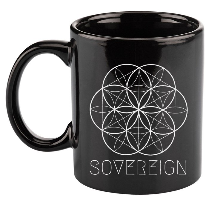 Sacred Geometry Sovereign Seed Flower Of Life 11oz C Handle Ceramic Mug