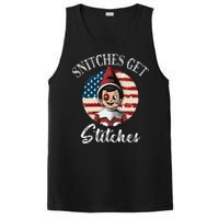 Snitches Get Stitches Funny US Flag Christmas PosiCharge Competitor Tank