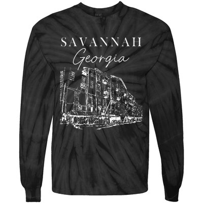 Savannah Georgia State Savannah Traveling Lover Georgia Tie-Dye Long Sleeve Shirt