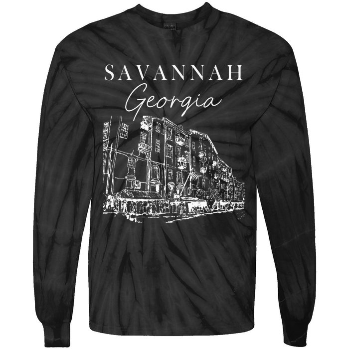 Savannah Georgia State Savannah Traveling Lover Georgia Tie-Dye Long Sleeve Shirt