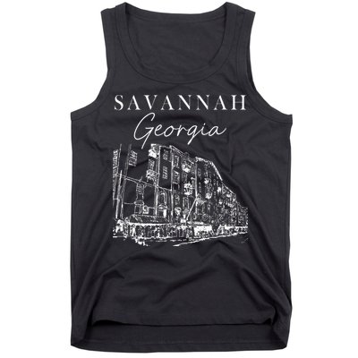 Savannah Georgia State Savannah Traveling Lover Georgia Tank Top