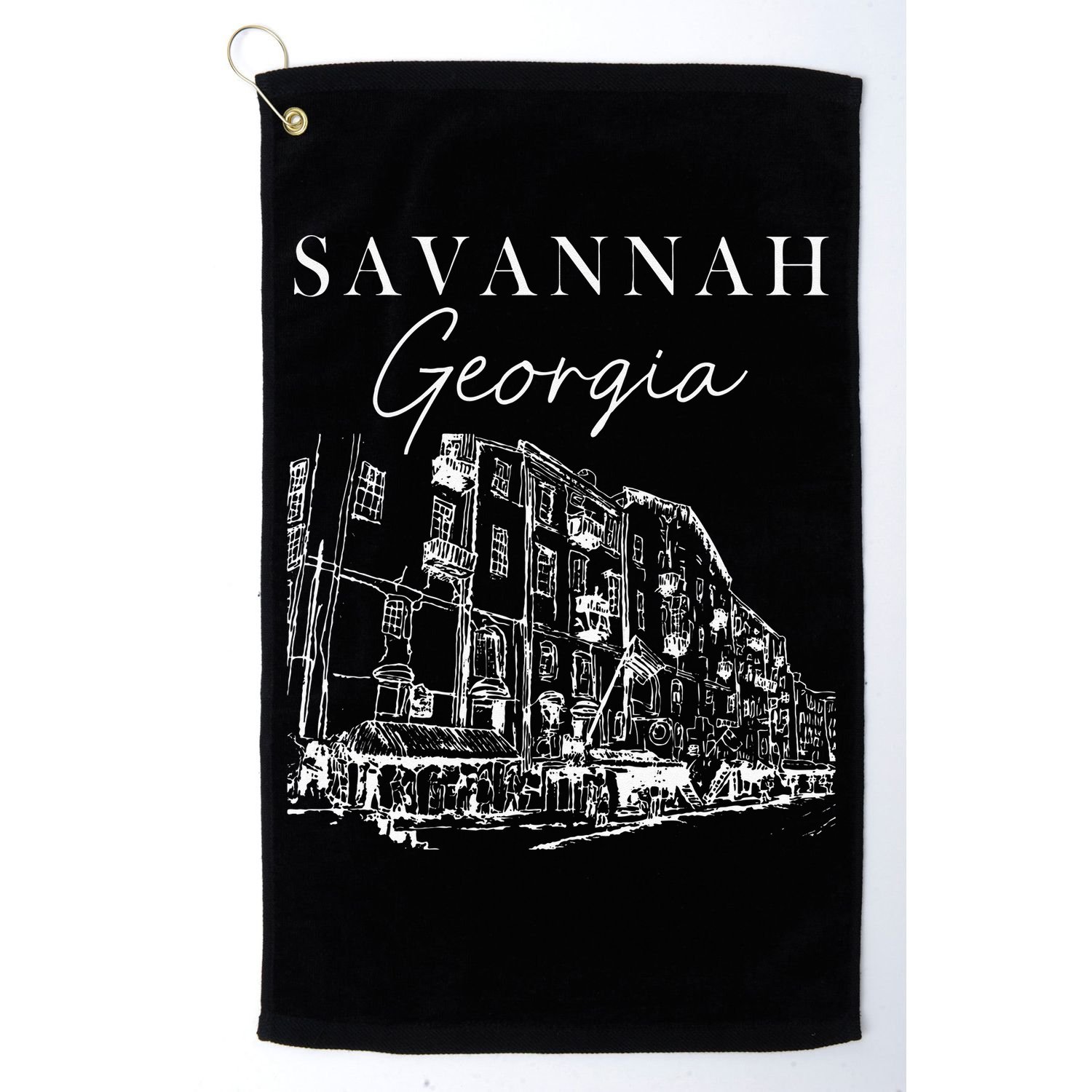 Savannah Georgia State Savannah Traveling Lover Georgia Golf Towel