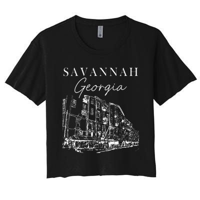 Savannah Georgia State Savannah Traveling Lover Georgia Women's Crop Top Tee