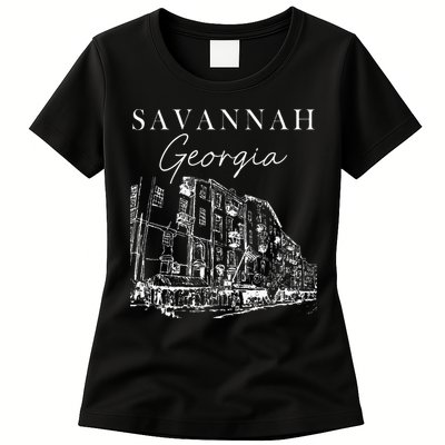 Savannah Georgia State Savannah Traveling Lover Georgia Womens T-Shirt