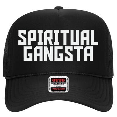 Spiritual Gangsta Spiritual Meditation Yoga Lover High Crown Mesh Back Trucker Hat