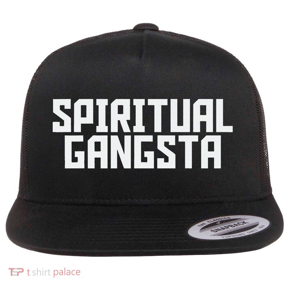 Spiritual Gangsta Spiritual Meditation Yoga Lover Flat Bill Trucker Hat