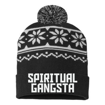 Spiritual Gangsta Spiritual Meditation Yoga Lover USA-Made Snowflake Beanie