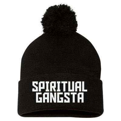 Spiritual Gangsta Spiritual Meditation Yoga Lover Pom Pom 12in Knit Beanie