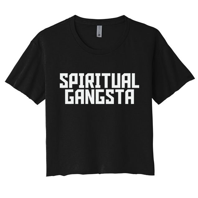 Spiritual Gangsta Spiritual Meditation Yoga Lover Women's Crop Top Tee
