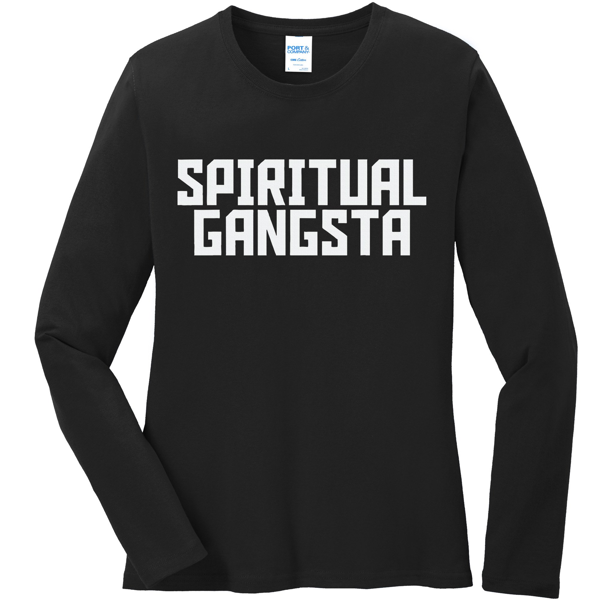 Spiritual Gangsta Spiritual Meditation Yoga Lover Ladies Long Sleeve Shirt