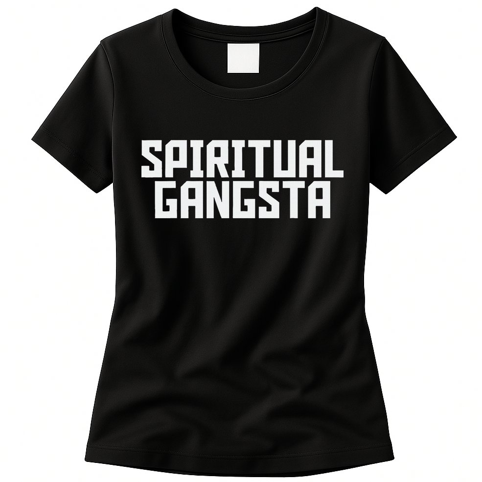 Spiritual Gangsta Spiritual Meditation Yoga Lover Womens T-Shirt