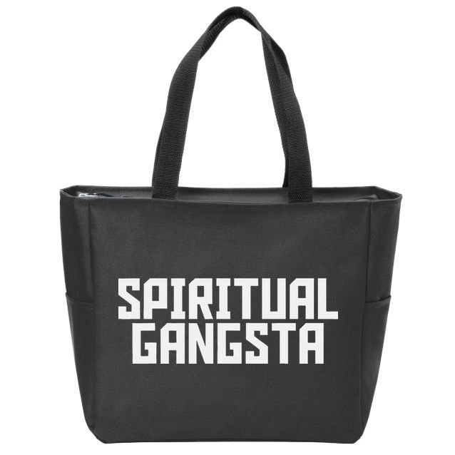 Spiritual Gangsta Spiritual Meditation Yoga Lover Zip Tote Bag