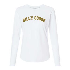 Silly Goose Womens Cotton Relaxed Long Sleeve T-Shirt