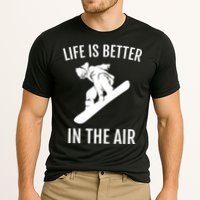 Snowboard Graphic Snowboarding Life Is Better In The Air Gift Cooling Performance Crew T-Shirt