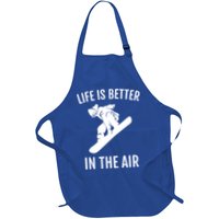 Snowboard Graphic Snowboarding Life Is Better In The Air Gift Apron