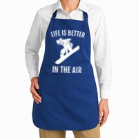 Snowboard Graphic Snowboarding Life Is Better In The Air Gift Apron