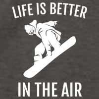 Snowboard Graphic Snowboarding Life Is Better In The Air Gift Vector Backpack
