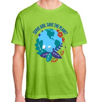 Serve God Save The Planet Gift Adult ChromaSoft Performance T-Shirt