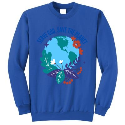 Serve God Save The Planet Gift Sweatshirt