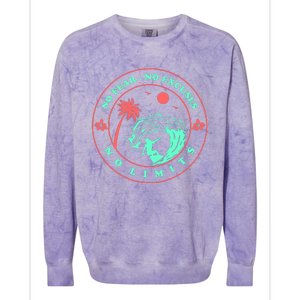 Surfer Girl Colorblast Crewneck Sweatshirt