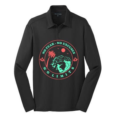 Surfer Girl Silk Touch Performance Long Sleeve Polo