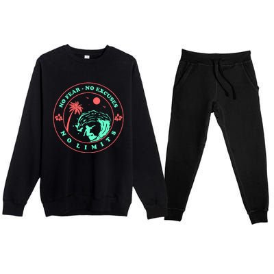 Surfer Girl Premium Crewneck Sweatsuit Set