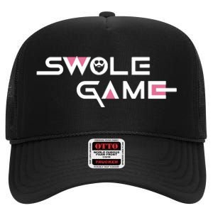 Swole Game High Crown Mesh Back Trucker Hat