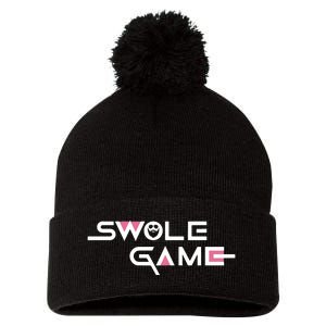 Swole Game Pom Pom 12in Knit Beanie