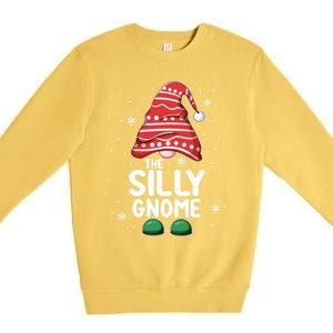 Silly Gnome Squad Funny Matching Family Group Christmas Cute Gift Premium Crewneck Sweatshirt