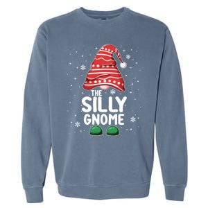 Silly Gnome Squad Funny Matching Family Group Christmas Cute Gift Garment-Dyed Sweatshirt