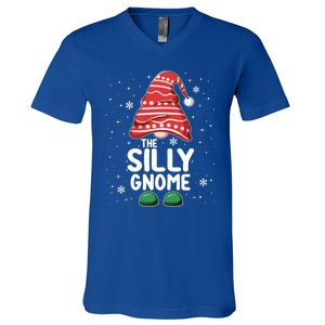 Silly Gnome Squad Funny Matching Family Group Christmas Cute Gift V-Neck T-Shirt