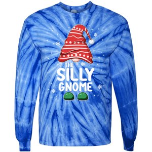 Silly Gnome Squad Funny Matching Family Group Christmas Cute Gift Tie-Dye Long Sleeve Shirt