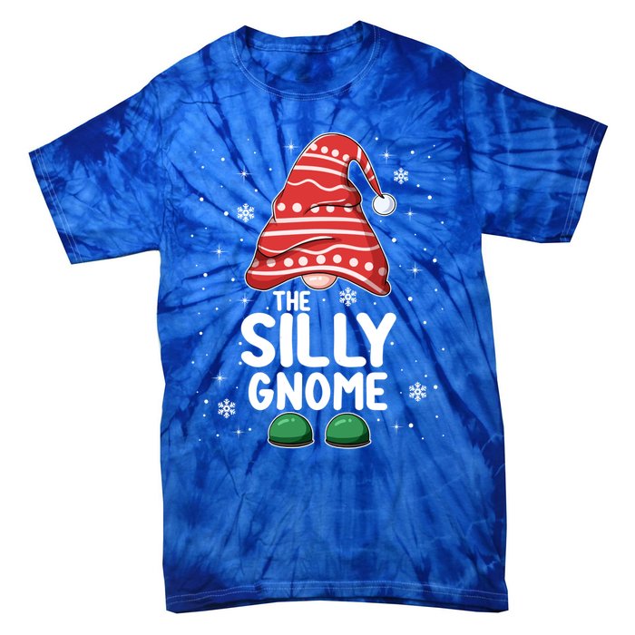 Silly Gnome Squad Funny Matching Family Group Christmas Cute Gift Tie-Dye T-Shirt