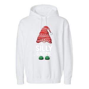 Silly Gnome Squad Funny Matching Family Group Christmas Cute Gift Garment-Dyed Fleece Hoodie