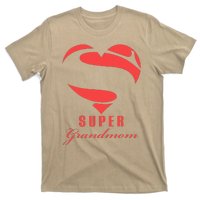 Super Grandmom Superhero Gift Mother Father Day T-Shirt