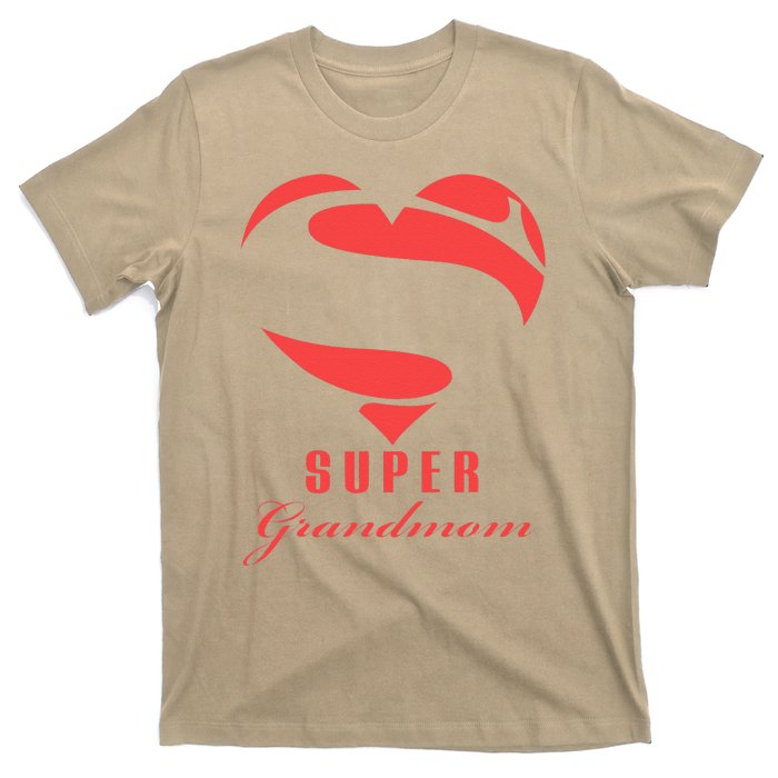 Super Grandmom Superhero Gift Mother Father Day T-Shirt