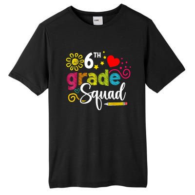 Sixth Grade Squad Back To School 6th Grader Teacher Tall Fusion ChromaSoft Performance T-Shirt