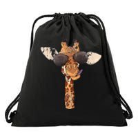 Sunglasses Giraffe Drawstring Bag