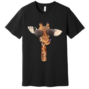 Sunglasses Giraffe Premium T-Shirt