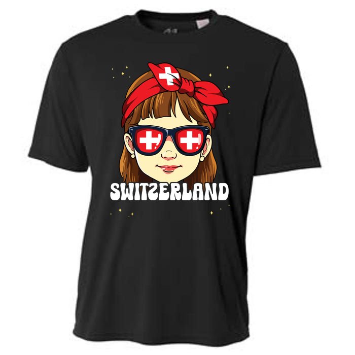 Swiss Girl Switzerland Cooling Performance Crew T-Shirt