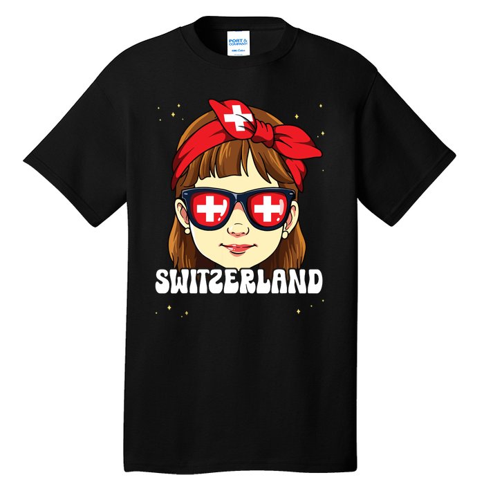 Swiss Girl Switzerland Tall T-Shirt