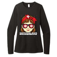 Swiss Girl Switzerland Womens CVC Long Sleeve Shirt