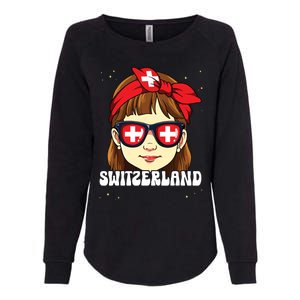 Swiss Girl Switzerland Womens California Wash Sweatshirt