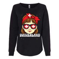 Swiss Girl Switzerland Womens California Wash Sweatshirt