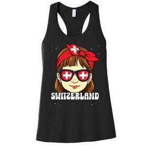 Swiss Girl Switzerland Women's Racerback Tank