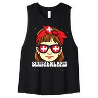 Swiss Girl Switzerland Women's Racerback Cropped Tank